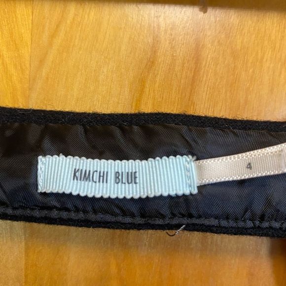 KIMCHI Blue Black and White Tweed Dress Size 4 - Picture 11 of 13